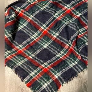 Large Plaid Blanket Scarf
